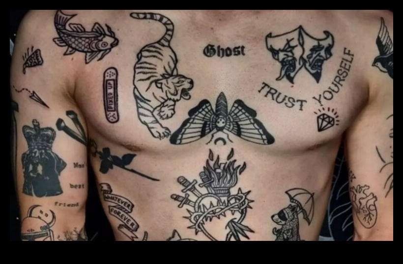 Μεταφορική μελάνη: Χρονικά δημιουργημένα σε συμβολική τέχνη σώματος